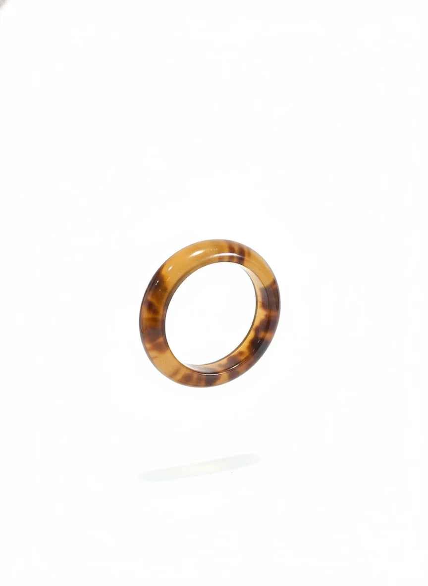 BROWN ACRYLIC BANGLE BRACELET