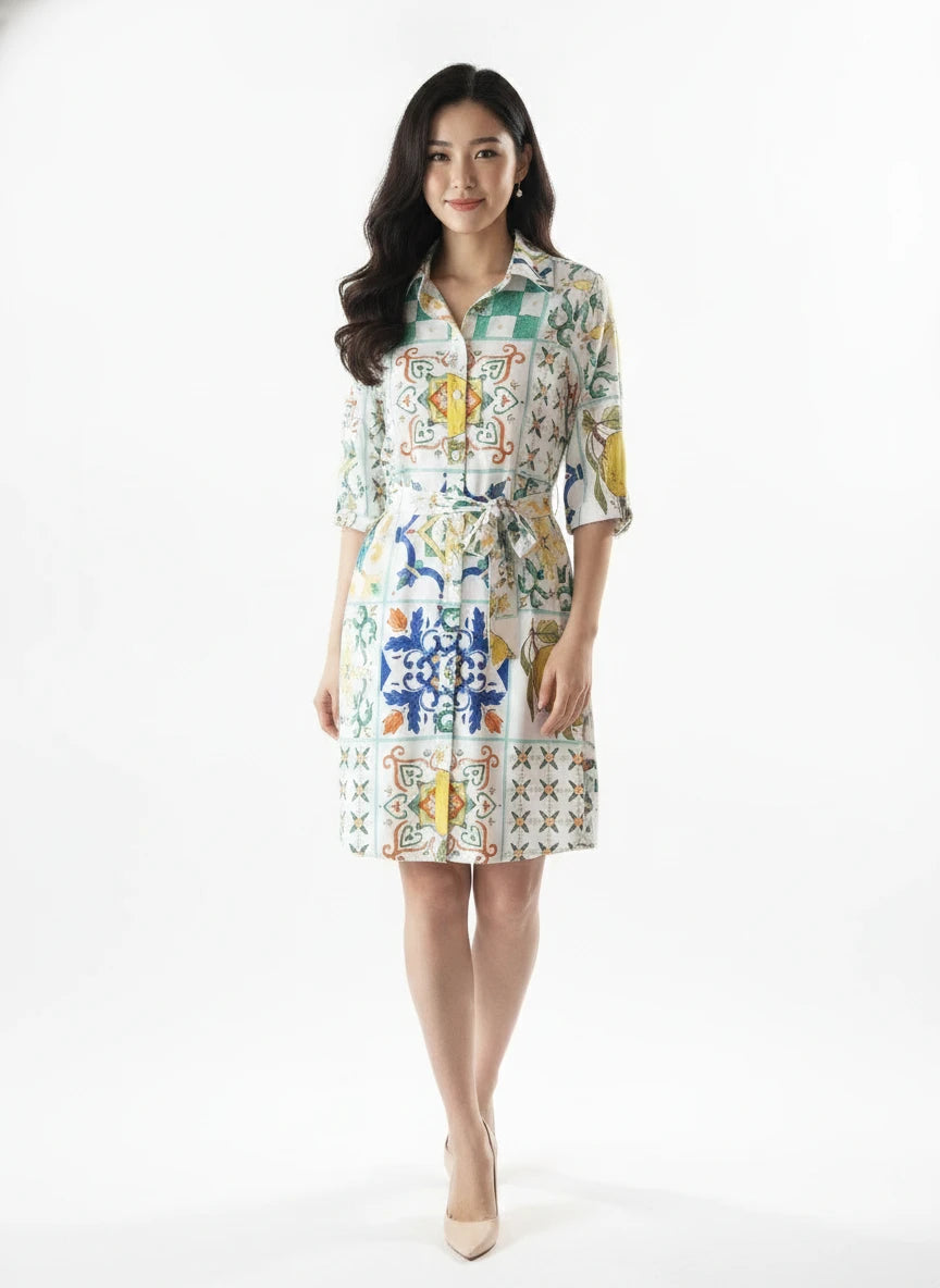 BOHO CHIC MULTI COLOR DRESS