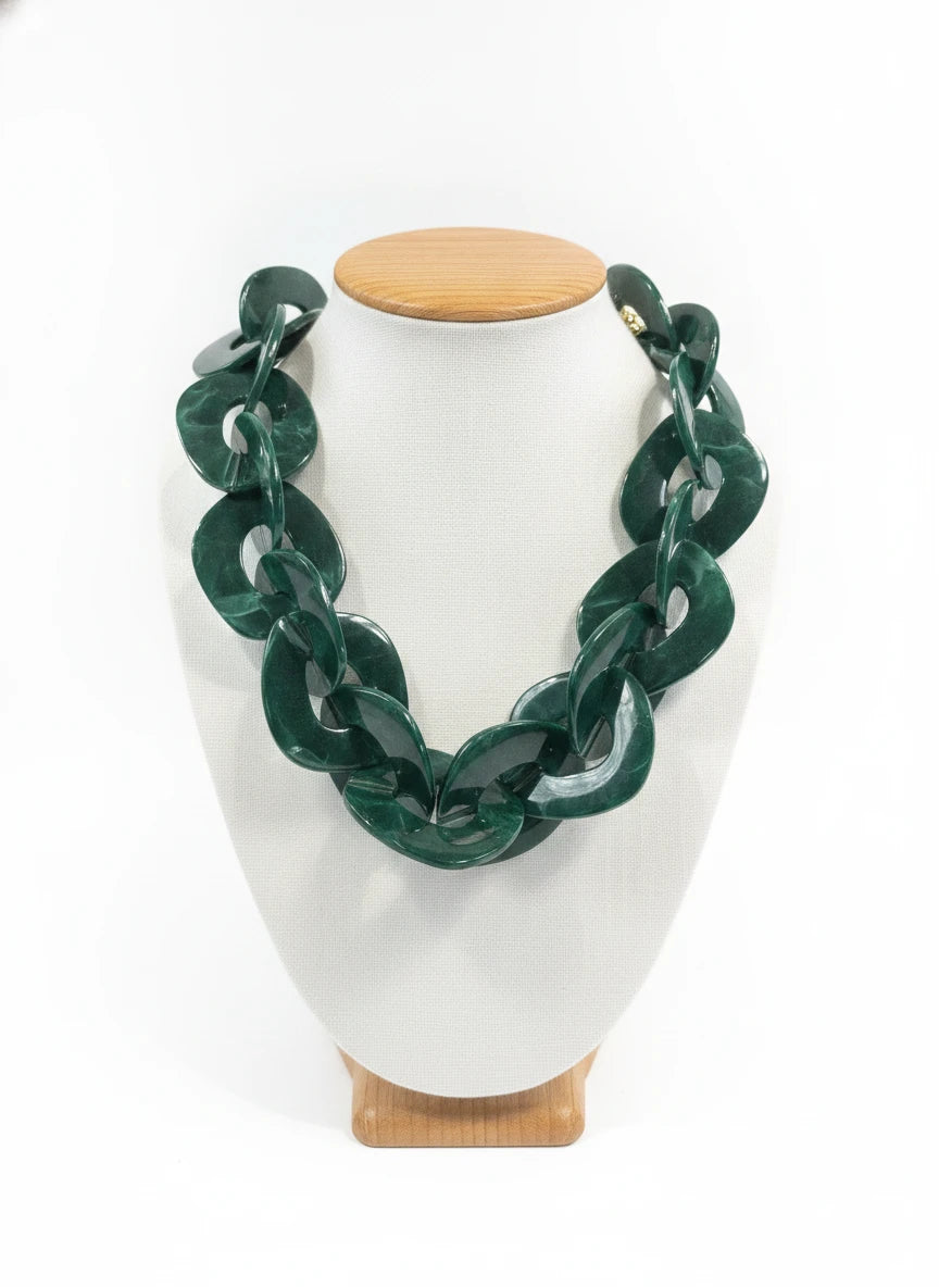 BOCAR CHUNKY STATEMENT CUBAN CHOKER NECKLACE