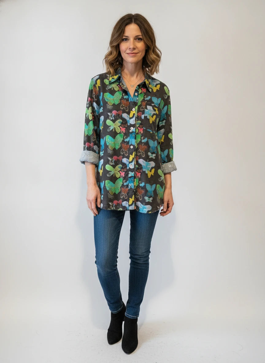 DIZZY LIZZIE FOR THE LOVE OF BUTTERFLIES TOP