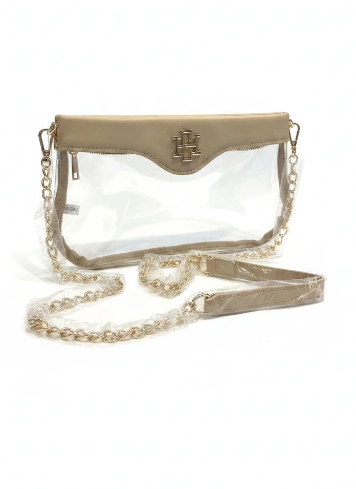 CAROLINE HILL MADI CLEAR CROSSBODY BAG