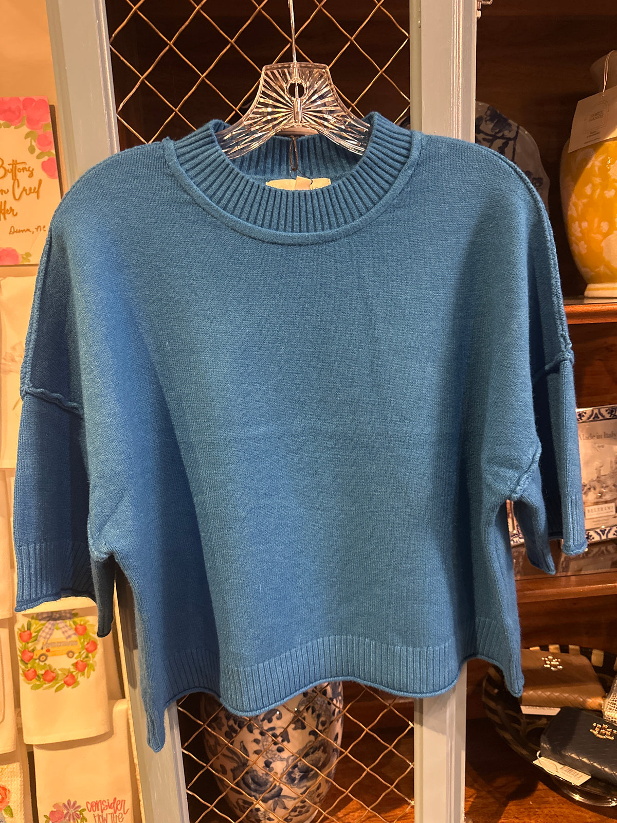 PINCH SOFT & COZY SWEATER in BlUE