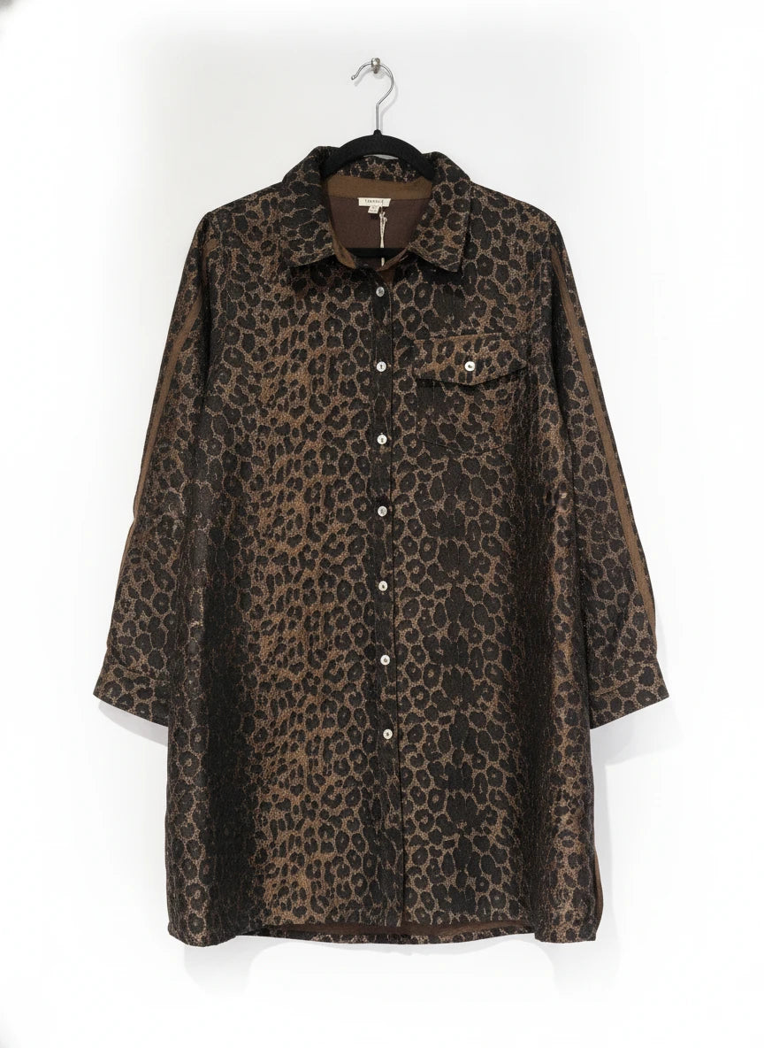 JODIFL SHIMMERING LEOOPARD DRESS