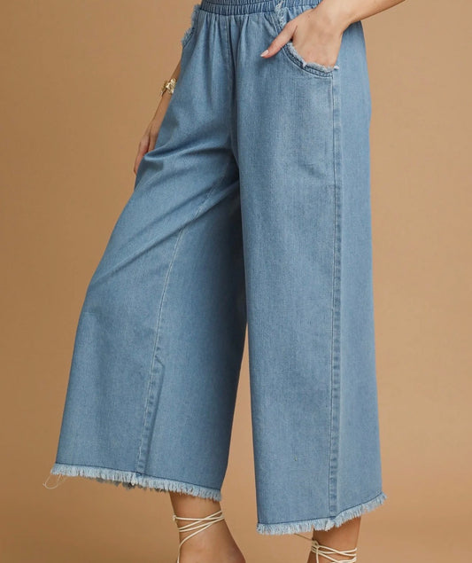 UMGEE LIGHT DENIM PULL ON PANTS