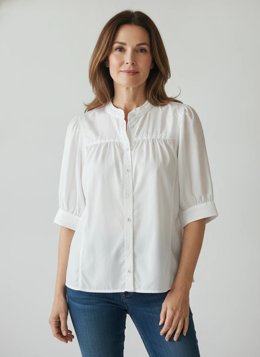 ENTRO WHITE COTTON TOP
