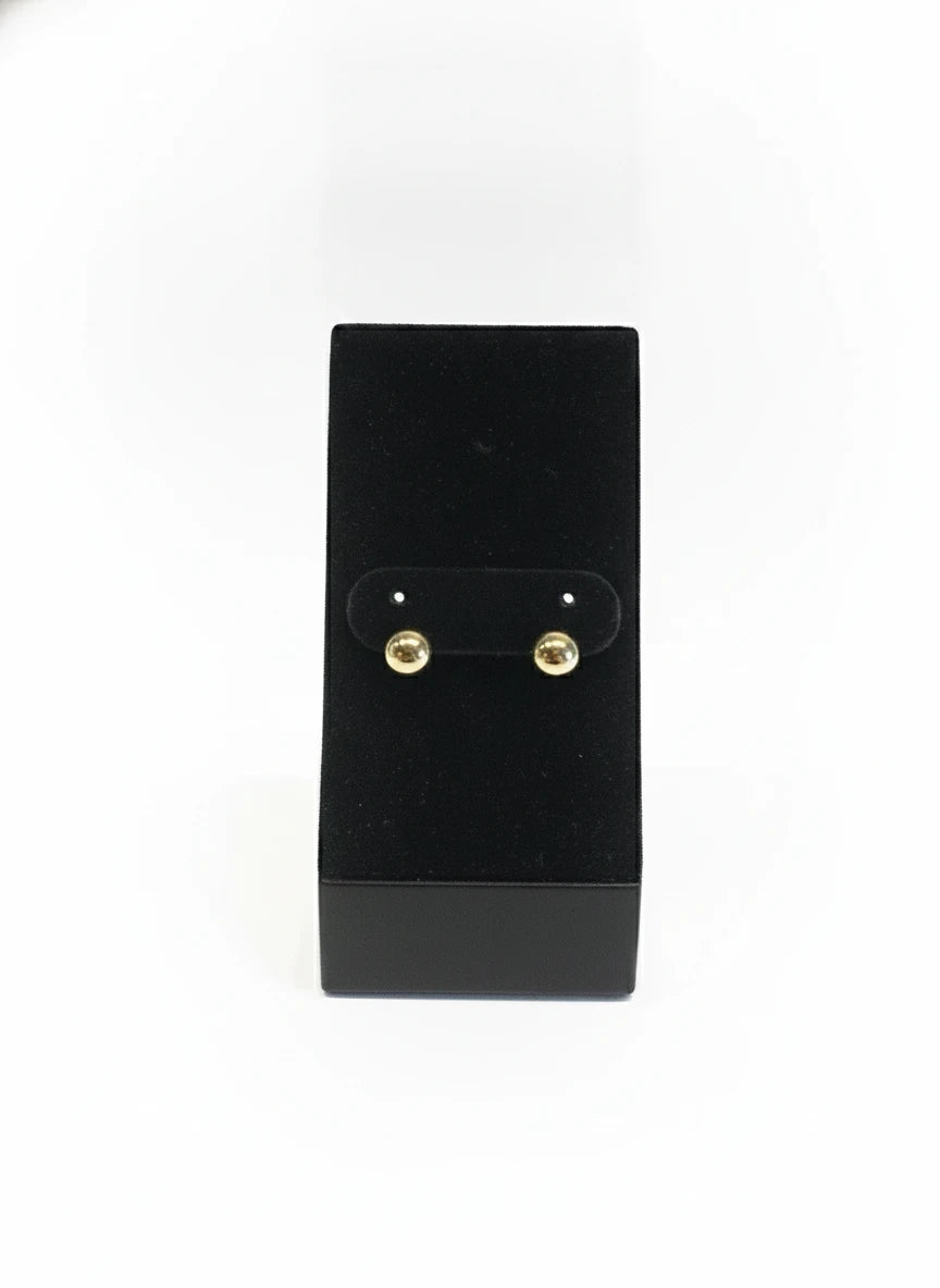 GOLD BALL STUD EARRINGS