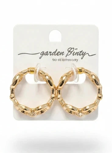 HORSEBIT HOOP 1" EARRING