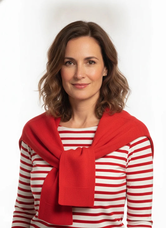 PREPPY MOCK SWEATER WRAP