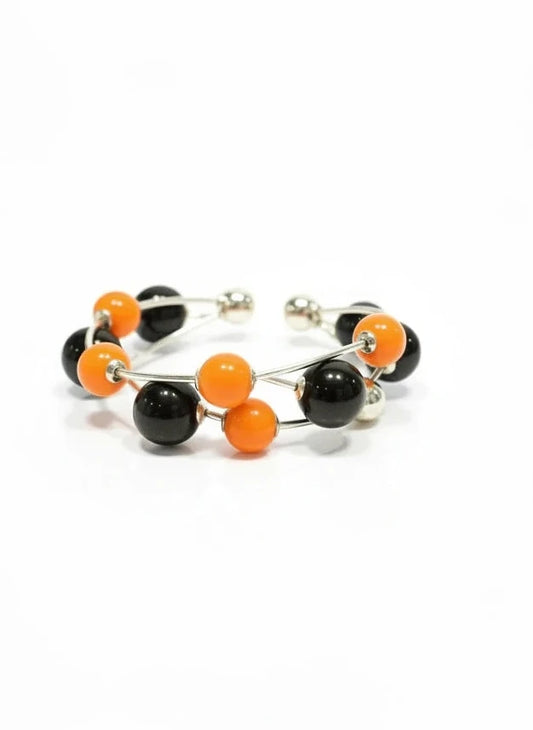GAME DAY ORANGE & BLACK BRACELET