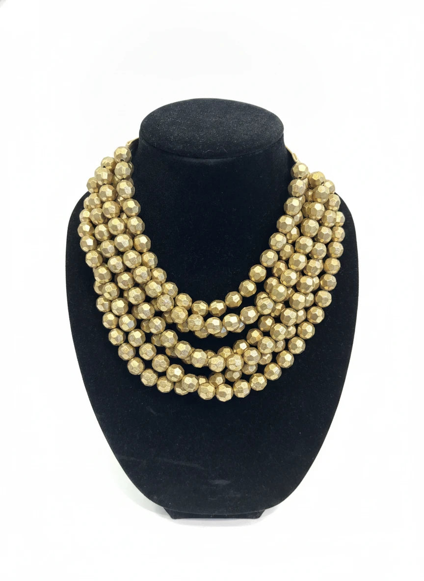 CAROLINE HILL CADENCE MULTI LAYERED BEADED NECKLACE