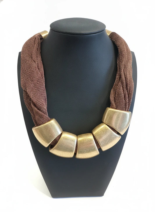 CAROLINE HILL ALEXIS MESH NECKLACE