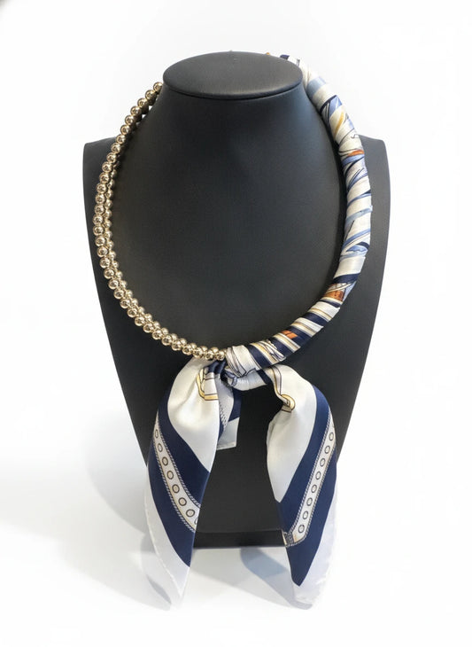 CAROLINE HILL LAYA BEADED SCARF NECKLACE