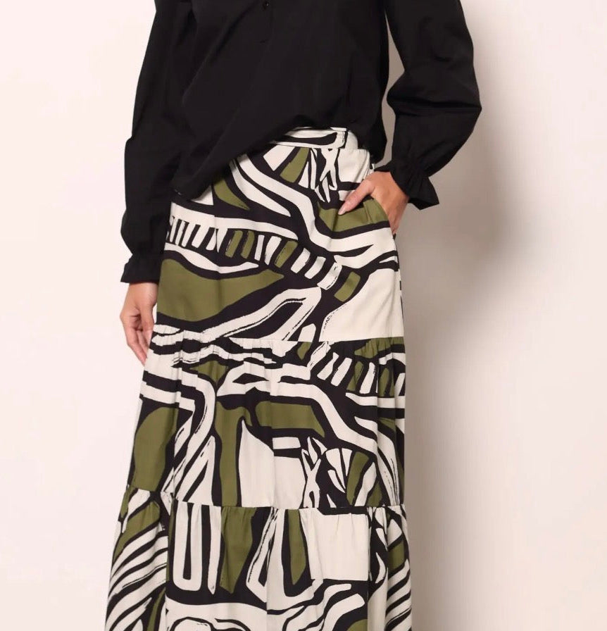 MAUDE VIVANTE ZEBRA ADA SKIRT