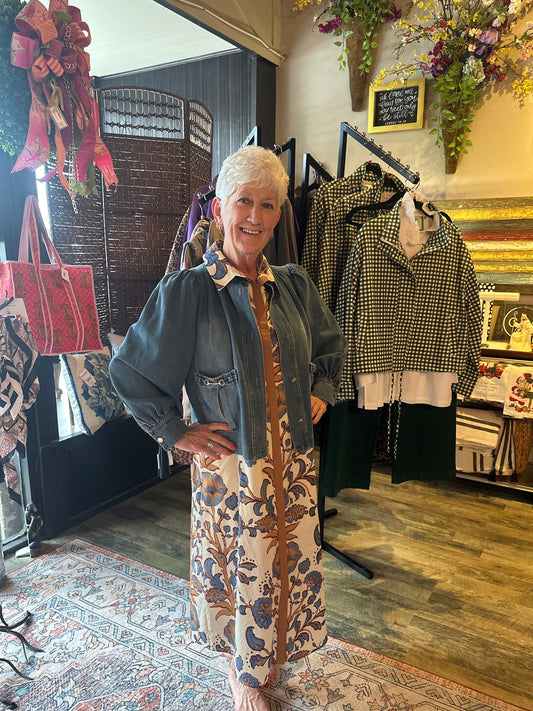 ENTRO PAISLEY PRINT DRESS