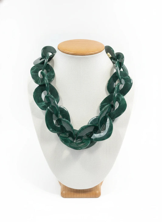 BOCAR CHUNKY STATEMENT CUBAN CHOKER NECKLACE