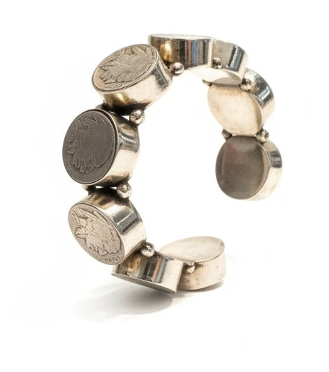MADE IN THE DEEP SOUTH INDIAN HEAD NICKEL CUFF BRACELET