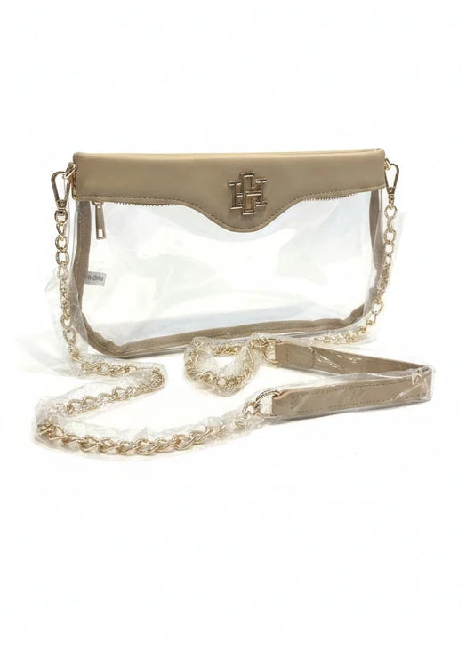 CAROLINE HILL MADI CLEAR CROSSBODY BAG