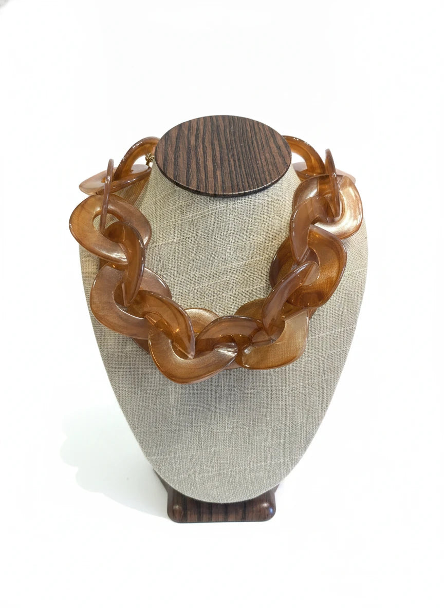 BOCAR CHUNKY STATEMENT CUBAN CHOKER NECKLACE