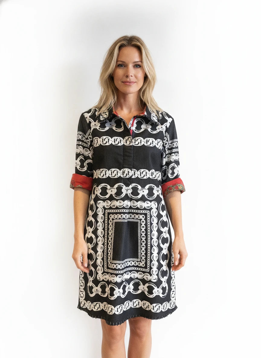 DIZZY LIZZIE CHAINS THAT BIND DRESS