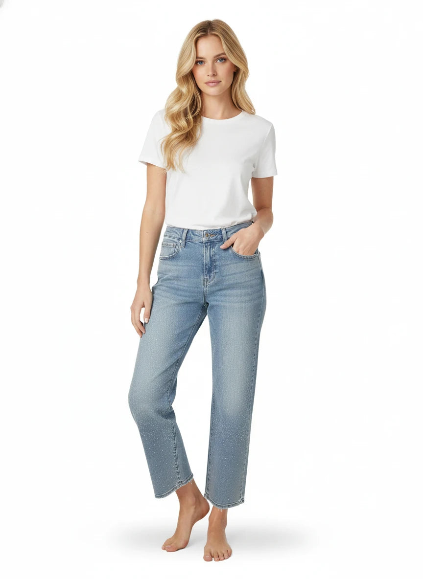 RISEN JEANS WITH A BLING