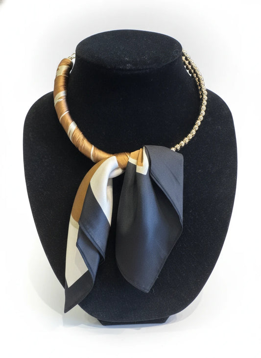 CAROLINE HILL LAYA BEADED SCARF NECKLACE