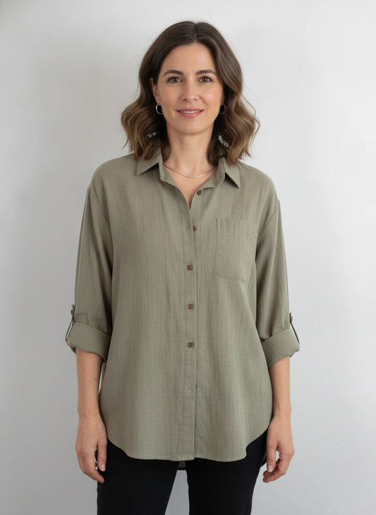CUNIN COTTON BUTTON DOWN SHIRT