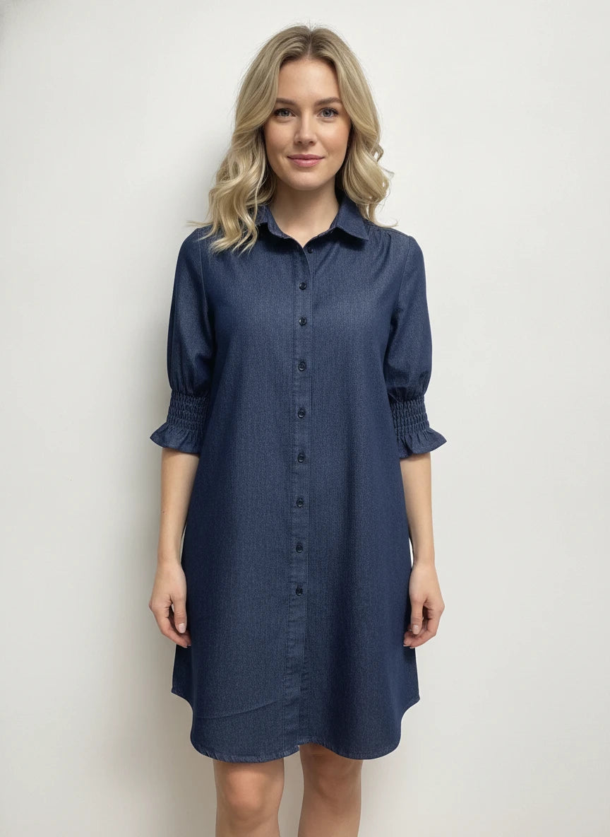 BOHO DENIM BLUES DRESS