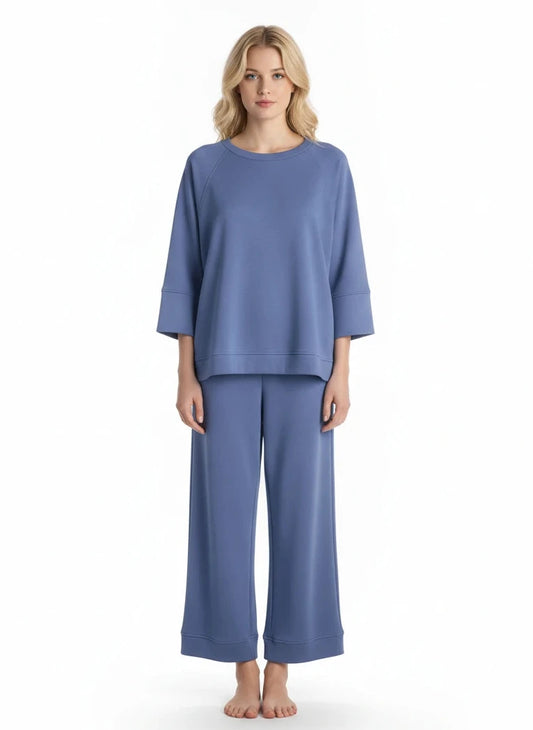 MOHME by UMGEE 2 PC ATHLEISURE SET in BLUE