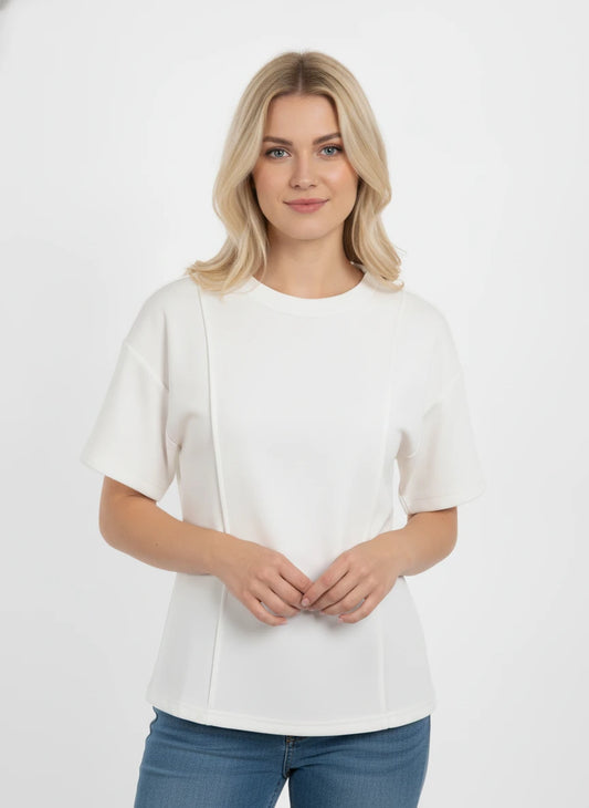 ENTRO SUNRISE FITTED KNIT TEE SHIRT