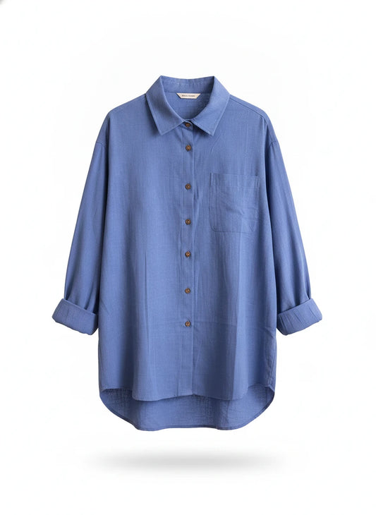 CUNLIN LINEN LOOK SHIRT