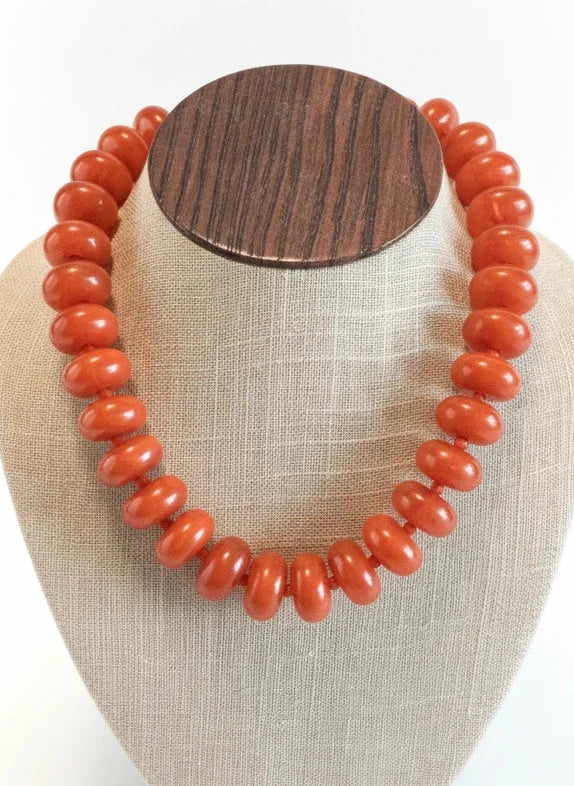 THE KATIE KOLLECTIVE RUST RORY RONDELLE NECKLACE