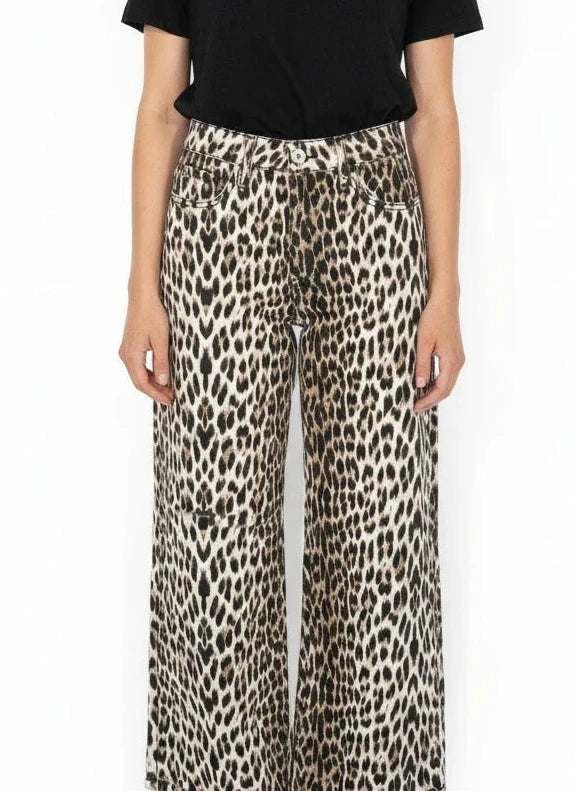 ANNIEWEAR CHEETAH PRINT JEANS