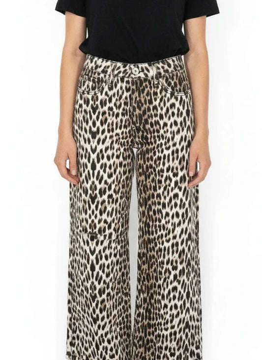 ANNIEWEAR CHEETAH PRINT JEANS