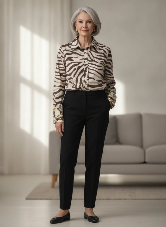 DIZZY LIZZIE TIZZIE LEOPARD PRINT TOP
