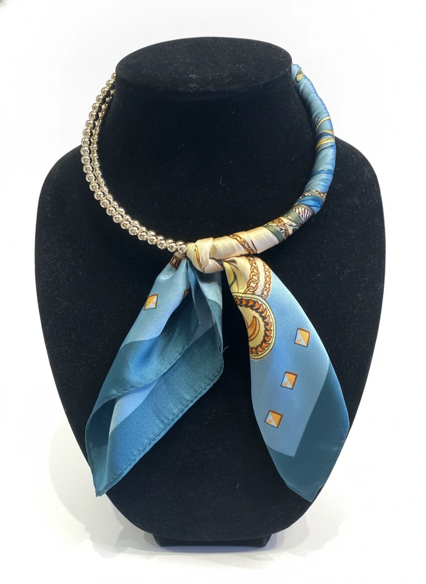 CAROLINE HILL LAYA BEADED SCARF NECKLACE