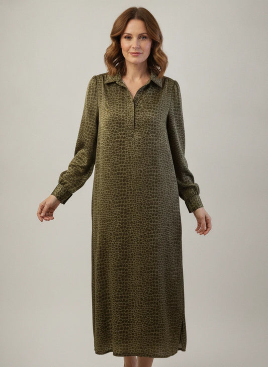BOHO CHIC GOLDEN CHEETAH DRESS