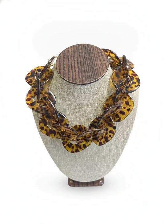 BOCAR CHUNKY STATEMENT CUBAN CHOKER NECKLACE