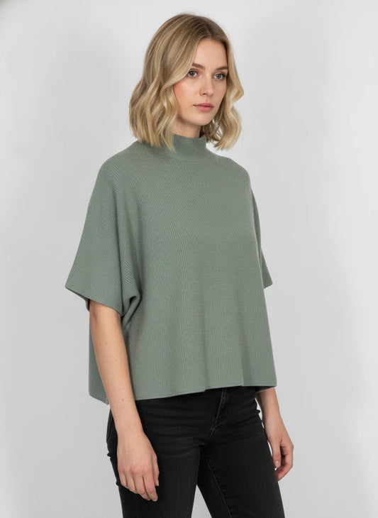 ENTRO OLIVE GREEN SWEATER