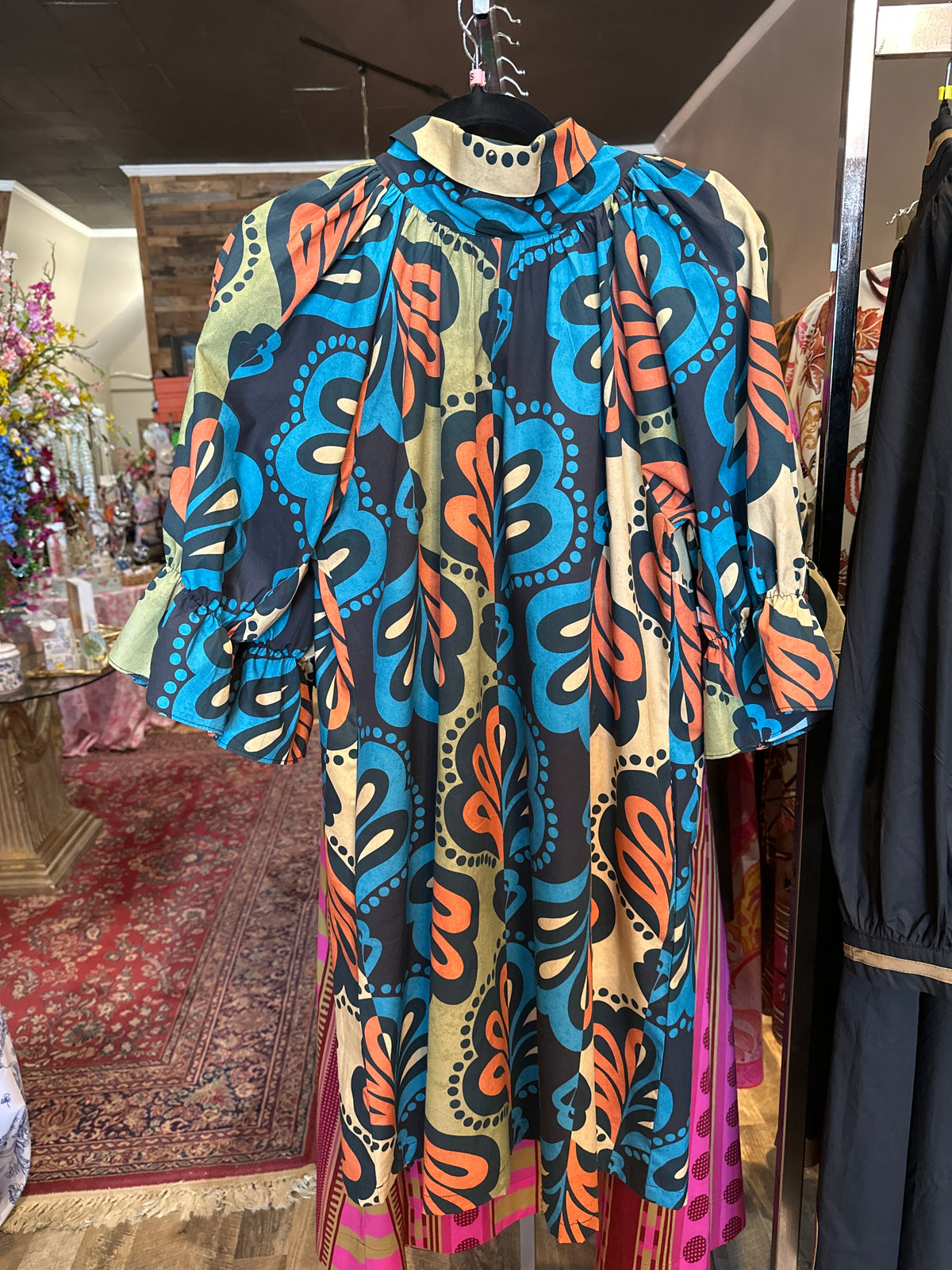 MAUDE VIVANTE MORGAN/CLOVER ARRAY DRESS