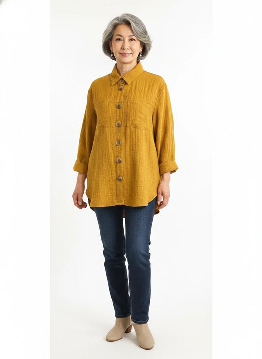 JOHN MAEK Goldenrod Top