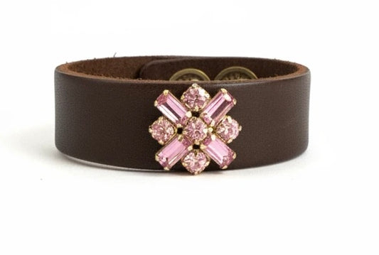 MADE IN THE DEEP SOUTH LEATHER CUFF  (Ai881) BRACELET