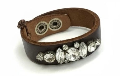 MADE IN THE DEEP SOUTH LEATHER CUFF BRACELET  (AV700)