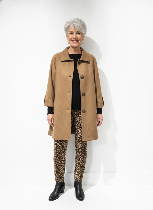 BOHO CHIC SUEDE LOOK SWING JACKET