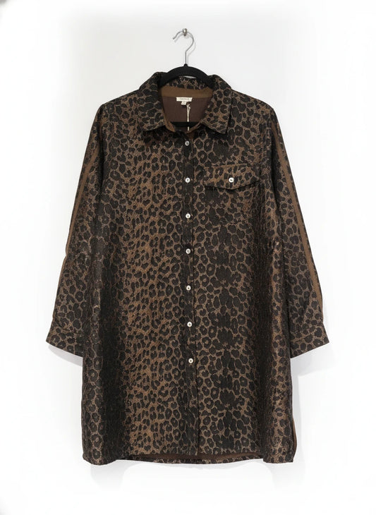 JODIFL SHIMMERING LEOOPARD DRESS