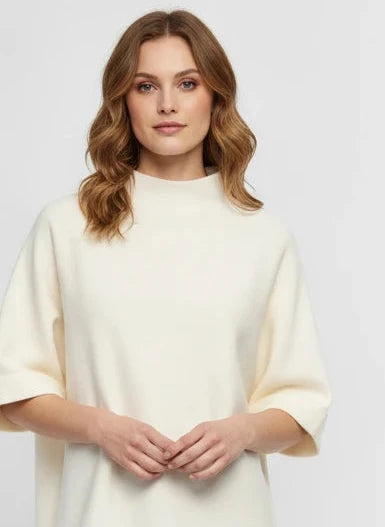 JODIFL WINTER WHITE MOCK SWEATER